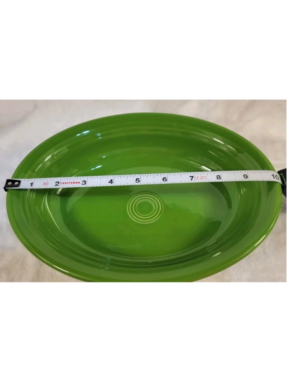 Retired Oval Baker 10 1/4 in 40 oz shamrock green Fiestaware Fiesta HLC